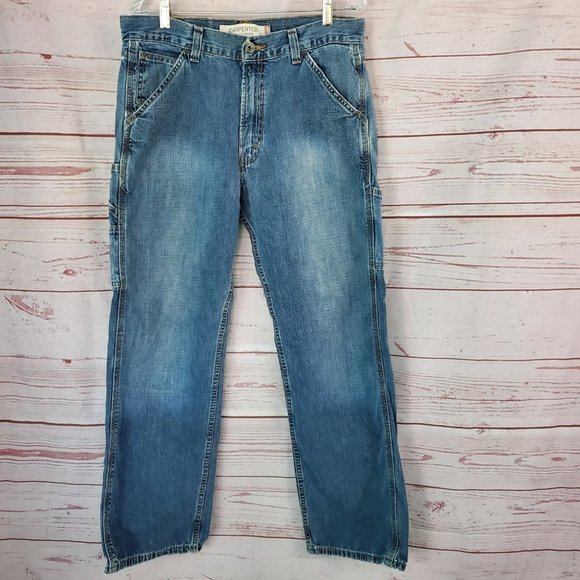Levi's | Jeans | Levis Carpenter Jeans Loose Straight Fit Size 32 X 3 Work  Patched Denim | Poshmark